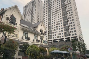 Bán biệt thự Geleximco hướng Đông Nam khu C lô C12 quay sang 4 toà chung cư An Bình Home Land